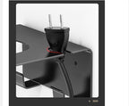 Hair Dryer Holder Wall Mount Blow Dryer Hanger Stand Rack Countertop Hair Dryer Bracket Hair Tool Organizer Storage（Black）