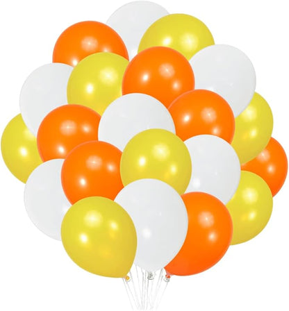 300 Pack Yellow Orange White Balloons 100 of each of the 3 colors 12 inch by ZWZLIULIAN