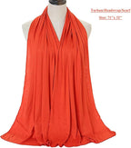 Harewom Head Wraps for Black Women Stretch Head Scarf Long African Hair Wraps Turban Headwraps Jersey Headbands
