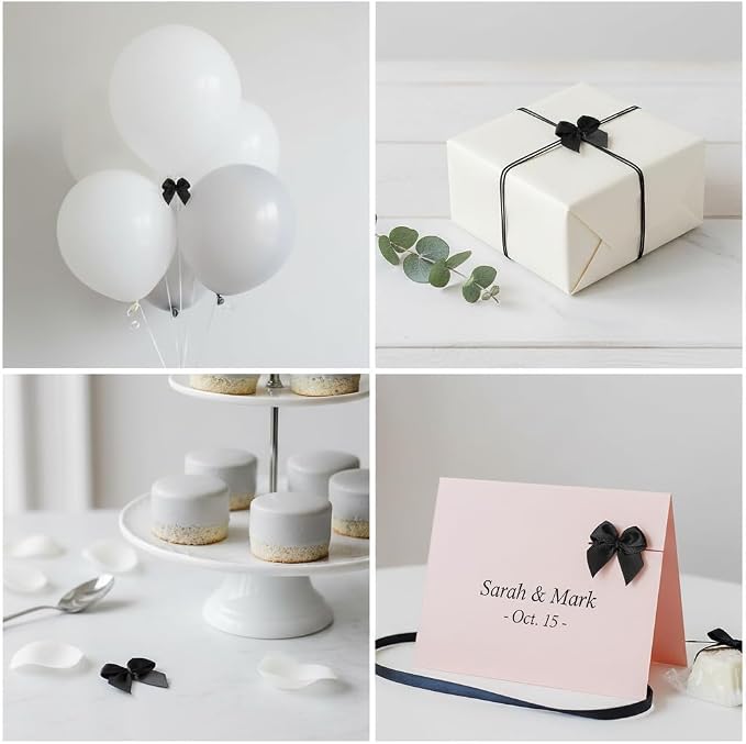 100 Mini Satin Ribbon Bows, Small Bows - Image 6