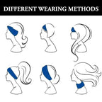 6 Pack Headbands for Women, Wide Stretchy Head Wraps, Soft Vintage Fashion Hair Bands for Women's Hair, Non-slip Head Bands Boho Knotted Head for Sports, Yoga, Skincare, Outdoor Occasions
