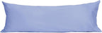 Sunflower Body Pillowcase 100% Cotton Long Pillow Cover/Case Envelope Closure 1 Pack, 21×54 inches Purplish Blue, Soft and Breathable