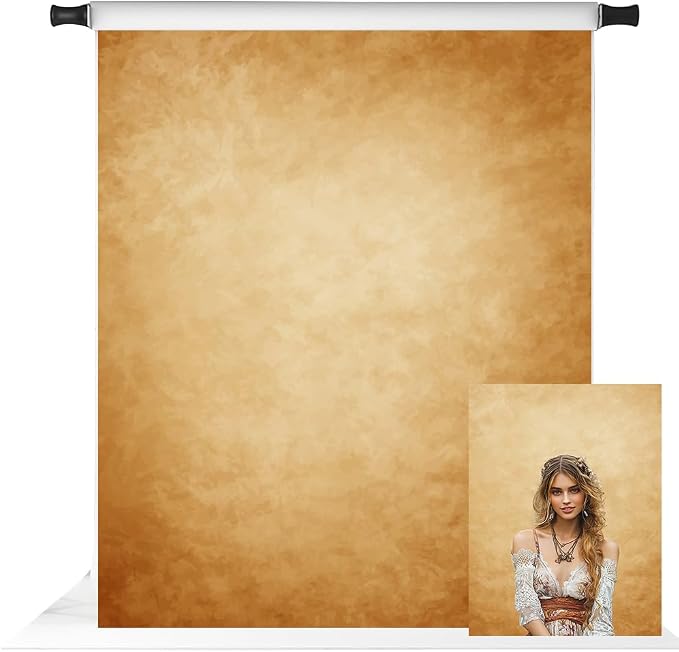 Kate 5x7ft Yellow Photography Backdrop Abstract Yellow Headshot Portrait by KateBackdropforPhotography