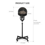Artist hand Professional Hair Steamer for Deep Conditioning, Height-Adjustable Standing Hair Steamer with Timer, Hairdressing Care Hood Color Processor Beauty Salon Home