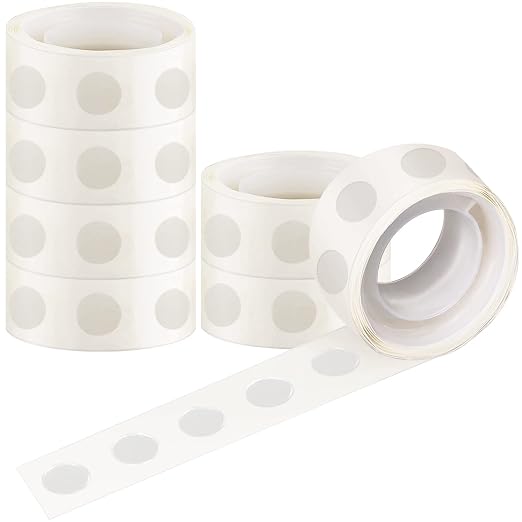 Glue Points, 700 12mm/0.47" 7 Rolls Poster Putty Adhesive Clear Balloons Dots by Surard