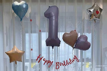 CreamPurple Number 4 Balloon 40 Inch, 4th Birthday Decorations Men Women | Foil - Image 3