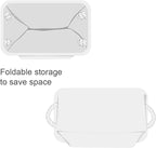 TheWarmHome Storage Basket for Gifts Empty - 11.8x7.8x5.2 inch 1 Pack Fabric Storage Cubes, Nursery Organizers and Storage for Closet Cloth Toy Book (White)
