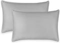 King Pillowcases by Pure Bamboo, Genuine 100% Organic Viscose Derived from Bamboo, Luxuriously Soft & Cooling, Double Stitching, Envelope Closure (2 King Pillowcases, Silver Pearl)