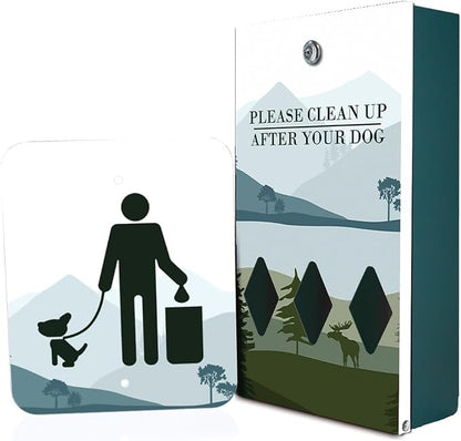 Zero Waste USA - DISPENSE-ART Roll Bag Dispenser & Sign - Mountain | UV-printed by ZEROWASTEUSA