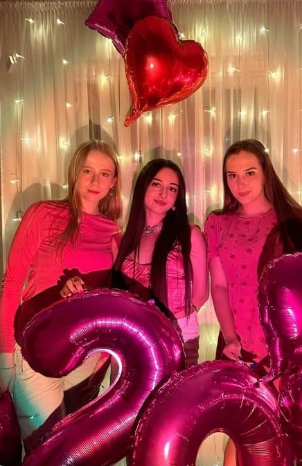Hot Pink Number 0 Balloon 40 inch, Balloon numbers party supplies, deco photo - Image 4