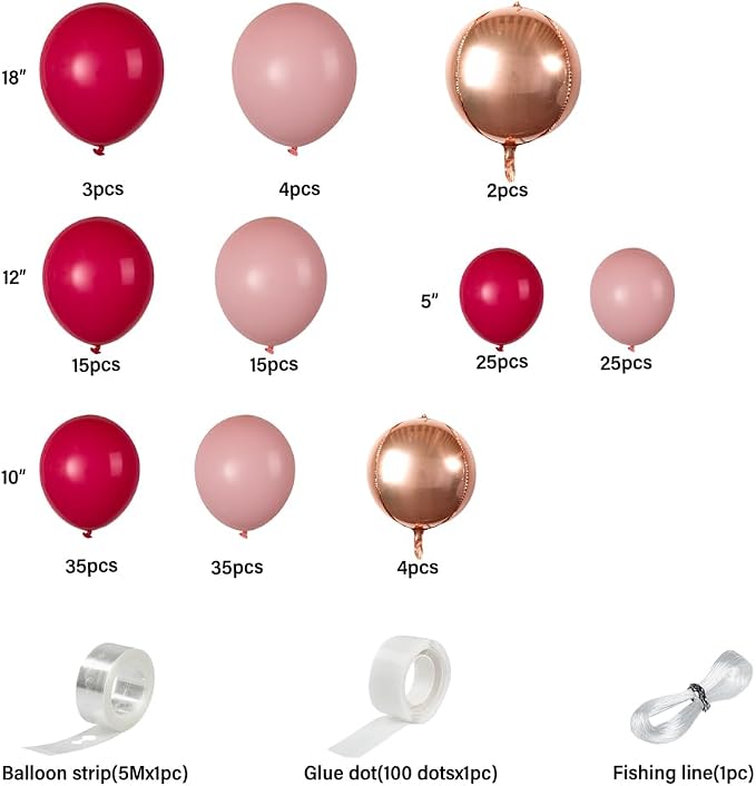 Restaurantware-Balloonify Balloon Garland Set, 1 Party Decoration Kit - Image 8