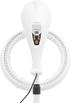 Professional Stand Hair Dryer 950W, Infrared 360° Rotating Hair Color Processor with Adjustable Height & Timer, for Perm Styling Dyeing Oil Treatment, Salon Home Use, White(White)