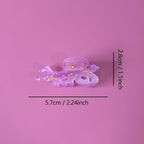 Cute Small Purple Octopus Hair Clips,Novelty Acetate Ocean Octopus Claw Clip