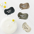 Flat Hair Claw Clips for Women,Matte Medium Hair Clips for Thick & Thin Hair- Comfortable Everyday Use for Office, Yoga, Party & Casual Styling (4PCS D)
