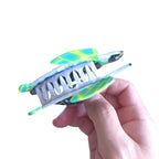 Cute Green Turtle Hair Clip,Funny Acetate Claw Clips for Women