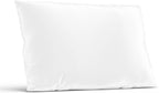 White Silk Pillow Case, Fits Standard Queen Pillow, 100% Mulberry Silk Pillowcase 22mm, 6H High-Grade Fibers, 100% Silk Pillowcase for Healthy Skin & Hair