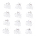 Cobahom 12 Pack Small Plastic 1.2 Inch No-Slip Mini Clips for Thin Hair Styling Accessories for Women and Girls (White)