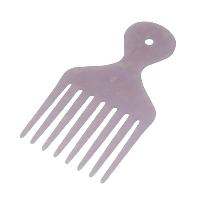 VOCOSTE Hair Picks for Curly Hair - Wide Tooth Comb, Afro Pick, Light Purple