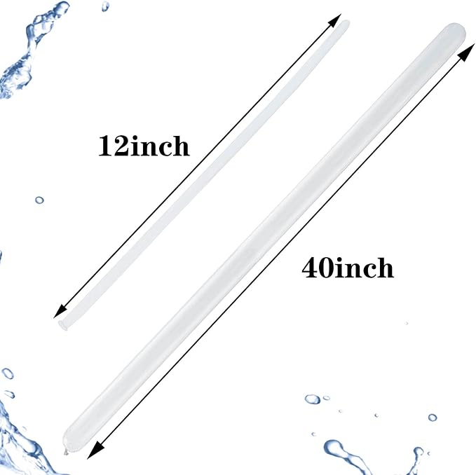 100Pcs 260 Balloons White Long Balloons - Image 6