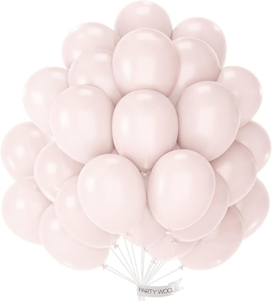 PartyWoo Beige Balloons 100pcs Boho Cream Ivory Neutral White Color | Balloons by PartyWoo