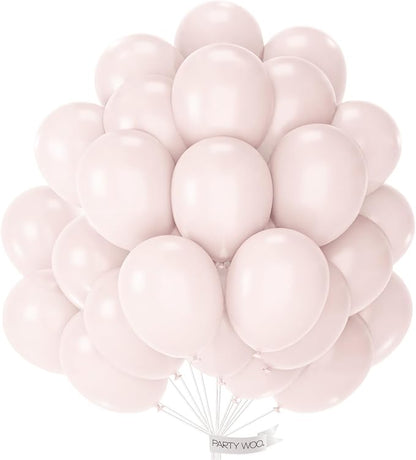 PartyWoo Beige Balloons 50pcs Boho Cream Ivory Neutral Color | 12 Inch Balloons by PartyWoo