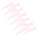 12 Pcs Light Pink Hair Clips for Styling Sectioning, YISSION 3.1 Inch Matte Alligator Hair Clips Hair Barrettes No Crease Duck Billed Hair Clip, Hair Styling Accessories for Women Girls