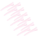 12 Pcs Light Pink Hair Clips for Styling Sectioning, YISSION 3.1 Inch Matte Alligator Hair Clips Hair Barrettes No Crease Duck Billed Hair Clip, Hair Styling Accessories for Women Girls