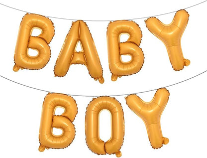 16 inch Baby Boy Girl Banner Foil Letter Balloons Garland by RUIANSI
