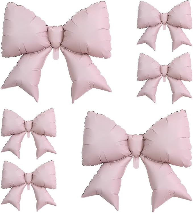 4pcs Jumbo Oversized Ribbon Balloons Coquette Bow Balloons Bow Party Coquette by Unknown