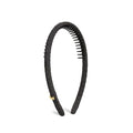 SHE'S FREE STYLE JUST FOR YOU Upgraded Classic Thin Headbands for Women, Non-Slip Polyester & Plastic Hair Bands with Teeth for Strong Hold Grip, Durable Hair Accessories (Gold-K0, Upgrade)