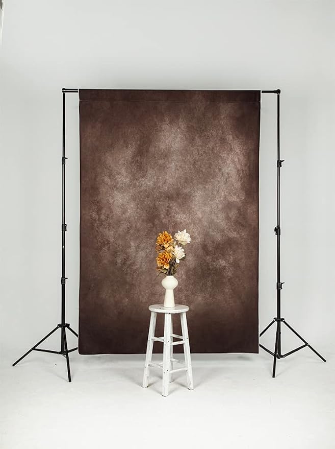 Kate 5x7ft Brown Portrait Backdrops Vintage Brown Backgrounds - Image 4