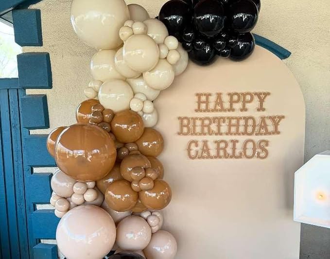 Black and Brown Balloons Arch Kit - Image 6