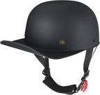 Baseball Style Cap Retro Motorcycle Helmet Unisex-Adult - DOT Approved