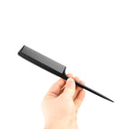 3-Piece Hair Comb Set: Fine Tooth, Root & Teasing Comb for Men & Women - Barbers Styling Tool (Black)