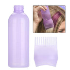 Yinhing Hair Dyeing Bottle, Hair Color Applicator Bottle, 3 Colors Hair Dyeing Bottle Brush Shampoo Hair Color Oil Comb Applicator Tool for Salon Home Supplies (Blue)