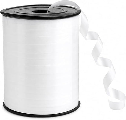 TONIFUL 250 Yards Shiny White Curling Ribbon 10mm Wide Balloon String | White by TONIFUL