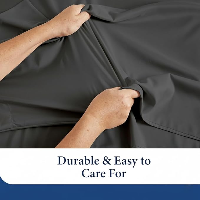 SKY BEDDINGS King Pillowcase Set of 2 - Soft Brushed Microfiber Pillow Cases with Envelope Clouser - Wrinkle-Free, Fade-Resistant Pillow Covers - 20 x 40 Inches, Dark Grey