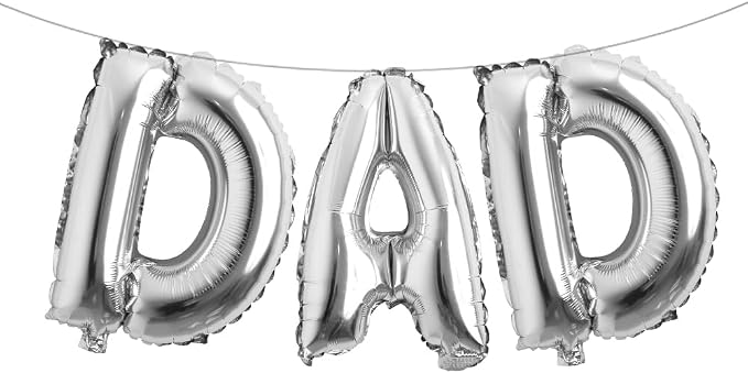 16 INCH DAD Multicolor optional Foil Letter Balloon 16" Happy Father's Day Best by RUIANSI