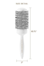 Cricket Ultra Smooth Coconut Thermal Hair Brush – 2” Ceramic Barrel, Coconut Oil and Keratin-Infused, Anti-Static Heat-Resistant Bristles, Textured Handle for Styling All Hair Types