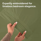 Queen Pillow Cases Set of 8 - Ultra Soft Hotel Quality Pillowcase Covers - Comfy, Cozy & Wrinkle Free - Shrink, Stain & Fade Resistant - Machine Washable Pillow Protectors - 8 Piece Set - Sage Green