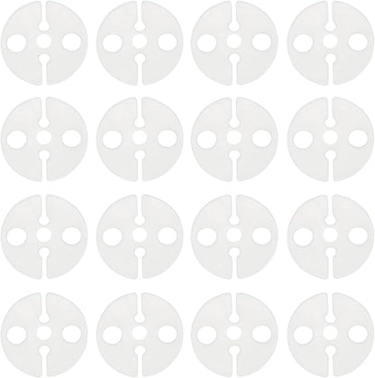 Balloon Clips DGBRSM 100pcs White Round Plastic Balloon Clips Wedding Party by DGBRSM