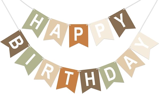 Happy Birthday Banner Birthday Party Banner NO DIY Happy Birthday Sign | by KINGLAKEGARDEN