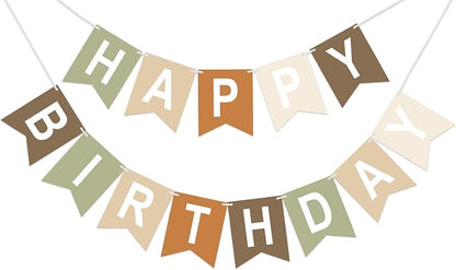 Happy Birthday Banner Birthday Party Banner NO DIY Happy Birthday Sign | by KINGLAKEGARDEN