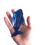 Novelty Blue Whale Hair Clips,Cute Acetate Hair Clip,Big Claw Clips for Women
