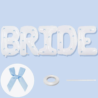 40Inch White BRIDE Balloons Bachelorette by Paeyeq