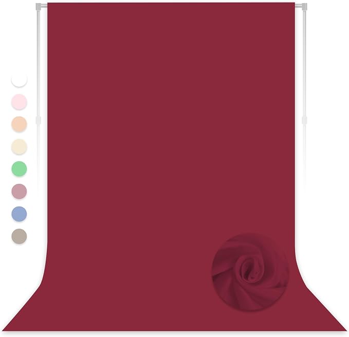 Burgundy Photography Backdrop for Photoshoot, 10x10 FT | Versatile Studio Photo by LYLYCTY