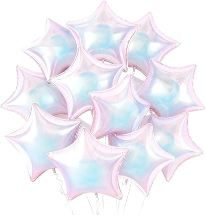 TONIFUL 15 Pcs Star Balloons 18 Inch Large Iridescent Foil Balloons | Big by TONIFUL