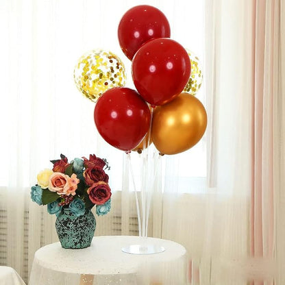 ZJDHPTY 4Set Red Gold Balloon Stand Table Centerpieces Party Decor | Christmas - Image 5