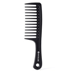 HYOUJIN Black Large Wide Tooth Detangler Paddle Brush - Best Styling Comb for Curly, Wet, Long Hair