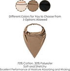 6 Pack Hair Scarf Headband for Women Elastic Bandana Head Scarf Large Boho Triangle Kerchief with Clips Non Slip Scarves